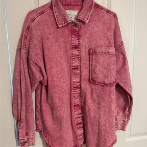 Celebrity Pink Women's Button Down Shirt - Pink